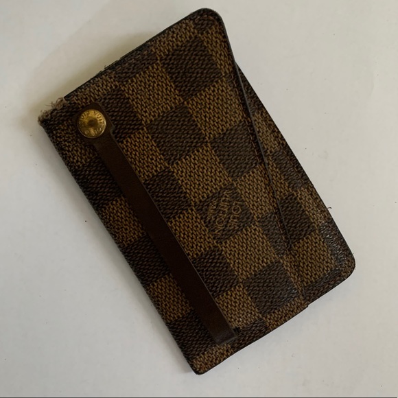 Vintage Louis Vuitton Card Holder in Damier Ebene - Picture 2 of 14